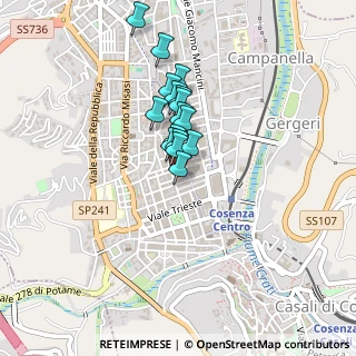 Mappa Via Monte Santo, 87100 Cosenza CS, Italia (0.33375)