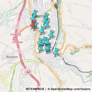 Mappa Via Monte Santo, 87100 Cosenza CS, Italia (0.7325)