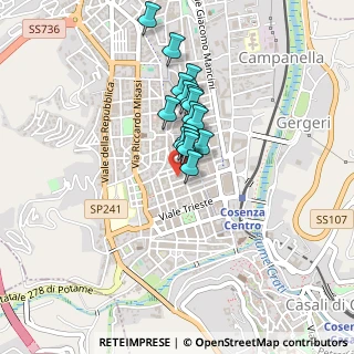 Mappa Via Adige, 87100 Cosenza CS, Italia (0.3325)