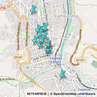Mappa Via Gaspare Conforti, 87100 Cosenza CS, Italia (0.36462)