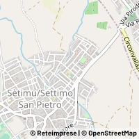 Kaart Settimo San Pietro