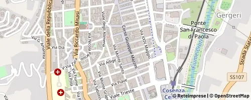 Mappa Cosenza