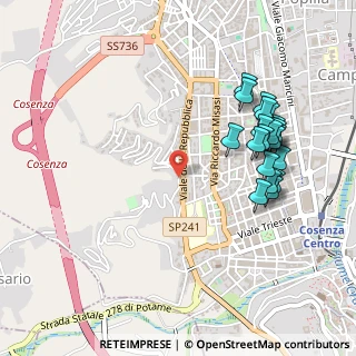 Mappa Via Giuseppe Amantea, 87100 Cosenza CS, Italia (0.585)