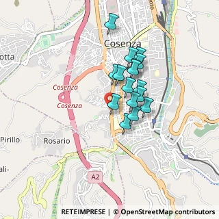 Mappa Via Giuseppe Amantea, 87100 Cosenza CS, Italia (0.70063)