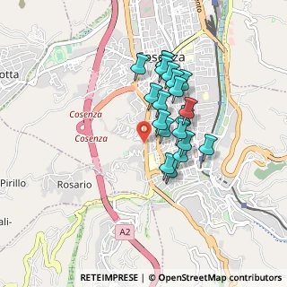 Mappa Via Giuseppe Amantea, 87100 Cosenza CS, Italia (0.7525)