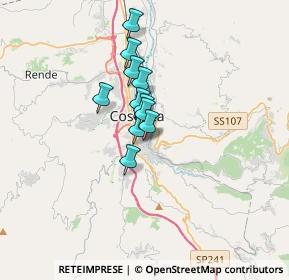 Mappa Via del Tembien, 87100 Cosenza CS, Italia (2.31)