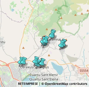 Mappa Via Copernico, 09040 Settimo San Pietro CA, Italia (3.375)