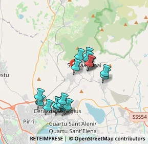 Mappa Via Copernico, 09040 Settimo San Pietro CA, Italia (3.7325)