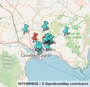 Mappa Via Copernico, 09040 Settimo San Pietro CA, Italia (7.04867)