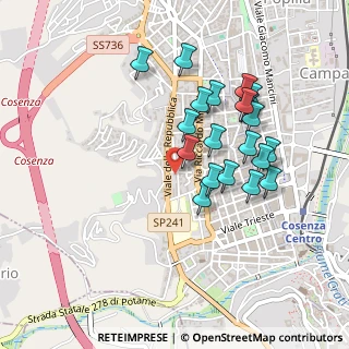 Mappa Via Savoia, 87100 Cosenza CS, Italia (0.47)