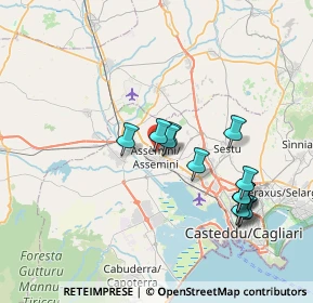 Mappa Via Parteolla, 09032 Assemini CA, Italia (7.69385)