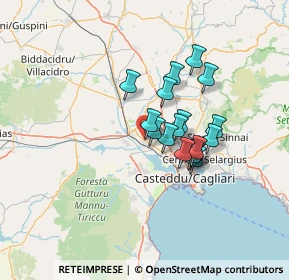 Mappa Via Parteolla, 09032 Assemini CA, Italia (10.73882)