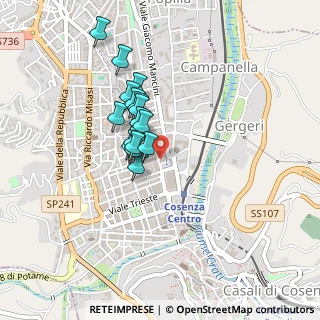Mappa Via Paul Harris, 87100 Cosenza CS, Italia (0.36063)