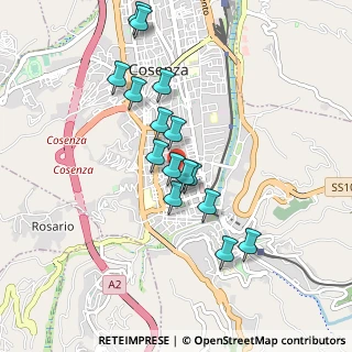 Mappa Via Guglielmo Tocci, 87100 Cosenza CS, Italia (0.894)