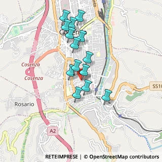 Mappa Via Guglielmo Tocci, 87100 Cosenza CS, Italia (0.88429)