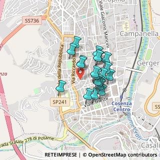 Mappa Via Nicola Parisio, 87100 Cosenza CS, Italia (0.318)
