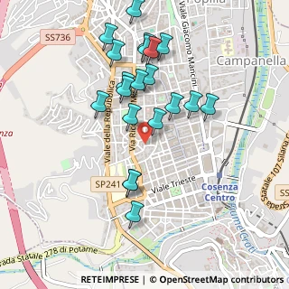 Mappa Via Nicola Parisio, 87100 Cosenza CS, Italia (0.5155)