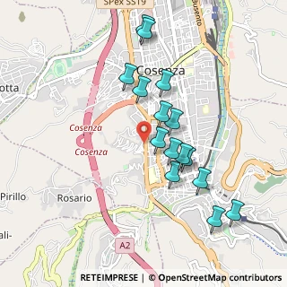 Mappa Via Vincenzo Padula, 87100 Cosenza CS, Italia (0.98067)