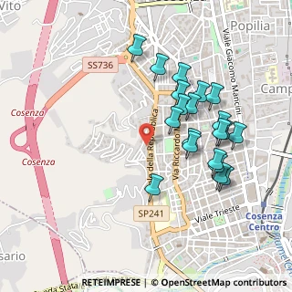 Mappa Via Vincenzo Padula, 87100 Cosenza CS, Italia (0.511)