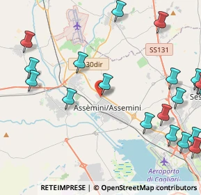 Mappa Via Malta, 09032 Assemini CA, Italia (6.478)