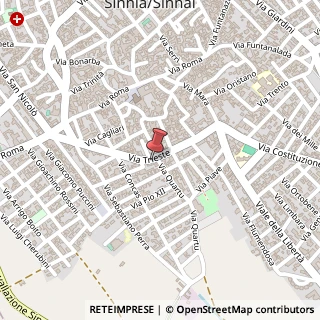 Mappa Via Trieste, 34, 09048 Sinnai CA, Italia, 09048 Sinnai, Cagliari (Sardegna)