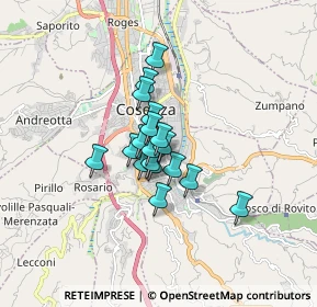 Mappa Via Macallè, 87100 Cosenza CS, Italia (1.09222)
