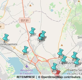 Mappa Via Vittorio Emanuele II, 09028 Sestu CA, Italia (5.47182)