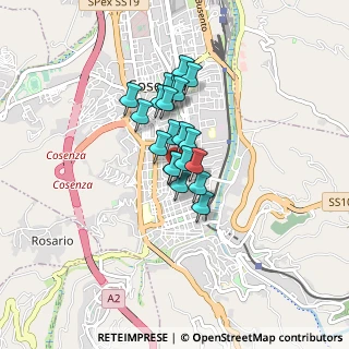 Mappa Via Mario Mari, 87100 Cosenza CS, Italia (0.577)