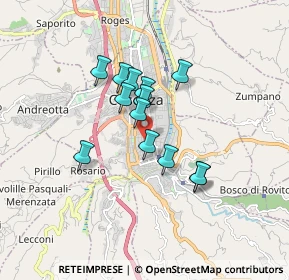 Mappa Via di Torrevecchia, 87100 Cosenza CS, Italia (1.39846)