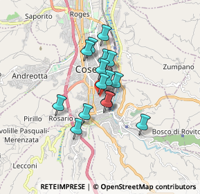 Mappa Via di Torrevecchia, 87100 Cosenza CS, Italia (1.252)