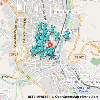 Mappa Piazza G. Mancini, 87100 Cosenza CS, Italia (0.311)