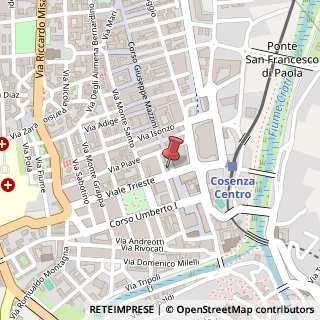 Mappa Corso G. Mazzini, 37, 87100 Cosenza, Cosenza (Calabria)