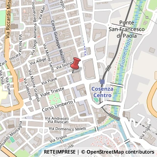 Mappa Via Piave, 7, 87100 Cosenza, Cosenza (Calabria)