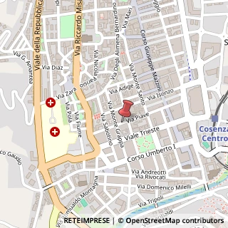 Mappa Via Milano, 20/B, 87100 Cosenza, Cosenza (Calabria)