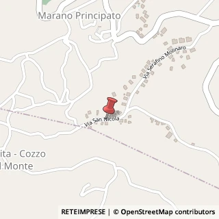 Mappa Via San Nicola, 79C, 87040 Marano Principato, Cosenza (Calabria)