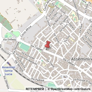 Mappa Via Cagliari, 352/a, 09032 Assemini, Cagliari (Sardegna)