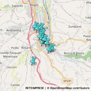 Mappa Via Quattromani Sertorio, 87100 Cosenza CS, Italia (1.00214)