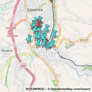Mappa Via Quattromani Sertorio, 87100 Cosenza CS, Italia (0.718)