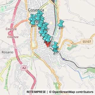 Mappa Via Quattromani Sertorio, 87100 Cosenza CS, Italia (0.889)