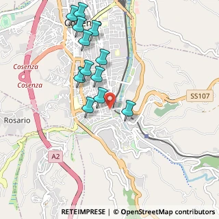 Mappa Via Quattromani Sertorio, 87100 Cosenza CS, Italia (1.07667)