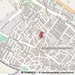 Mappa Via Marconi, 17, 09032 Assemini, Cagliari (Sardegna)