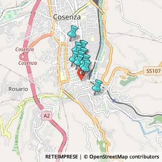 Mappa Via Monte Baldo, 87100 Cosenza CS, Italia (0.53308)