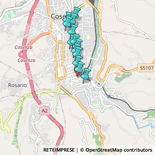 Mappa Via Monte Baldo, 87100 Cosenza CS, Italia (0.88308)