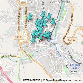 Mappa Via Monte Baldo, 87100 Cosenza CS, Italia (0.338)