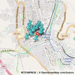 Mappa Via Monte Baldo, 87100 Cosenza CS, Italia (0.2325)