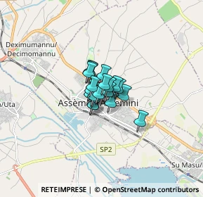 Mappa Via Tirso, 09032 Assemini CA, Italia (0.668)