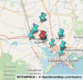 Mappa Via Papa Benedetto XV, 09032 Assemini CA, Italia (5.03333)