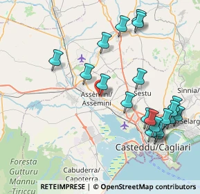 Mappa Via Papa Benedetto XV, 09032 Assemini CA, Italia (9.8835)