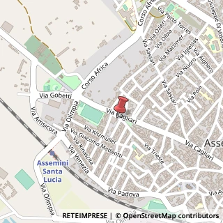 Mappa Via Trieste, 125, 09032 Assemini, Cagliari (Sardegna)