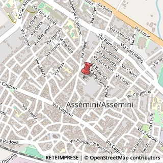 Mappa Via Ogliastra, 5, 09032 Assemini, Cagliari (Sardegna)